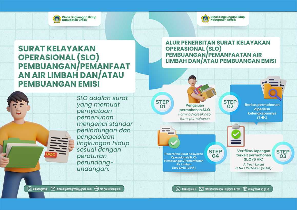 Surat Kelayakan Operasional (SLO) Pembuangan/Pemanfaatan Air Limbah dan/atau Pembuangan Emisi